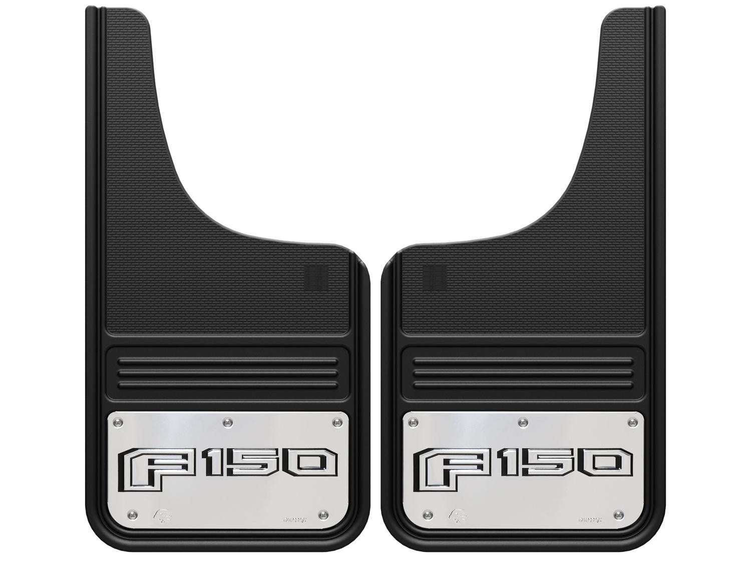 F-150 2015-2020 Gatorback Black Decal Splash Guards Front Pair