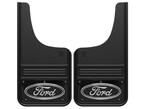 F-150 2015-2020 Gatorback  Black Wrap Ford Logo Splash Guards Front Pair Main Image