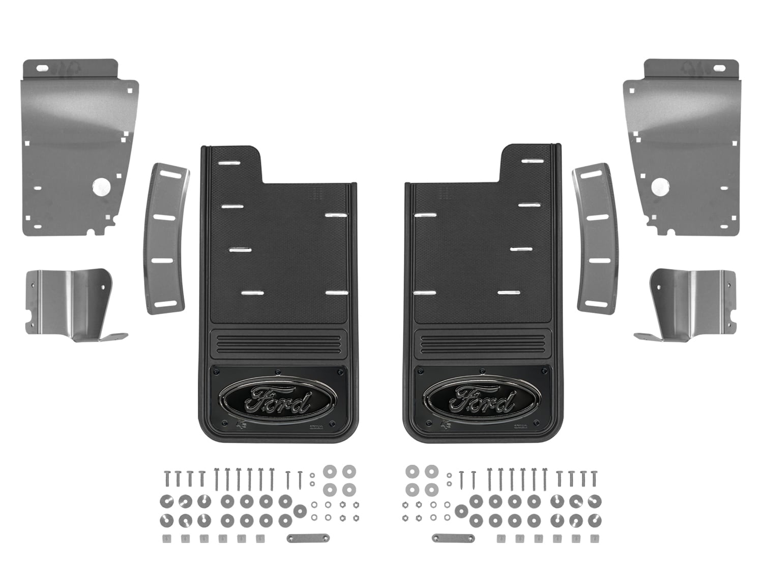 F-150 2015-2020 Gatorback Gunmetal Splash Guards Rear Pair