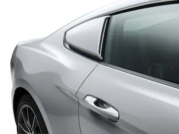 Mustang 2017-2018 Air Design® Ingot Silver Side Quarter Window Scoop