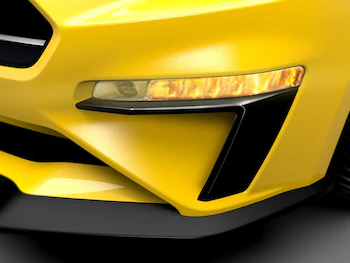 Mustang 2018-2023 Air Design® Gloss Black Parking Lamp Curtains