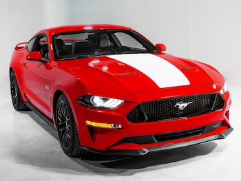 Mustang 2015-2026 White Single Hood Stripe Kit