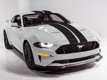 Mustang 2015-2026 Matte Black 7" Over The Top Dual Stripe Kit