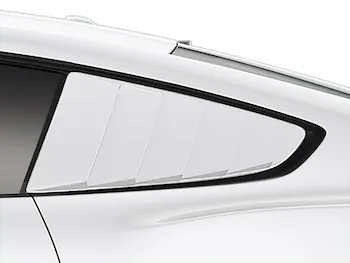 Mustang 2018-2023 Air Design® Oxford White Quarter Window Louvers