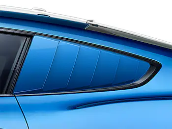 Mustang 2019-2021 Air Design® Velocity Blue Quarter Window Louvers