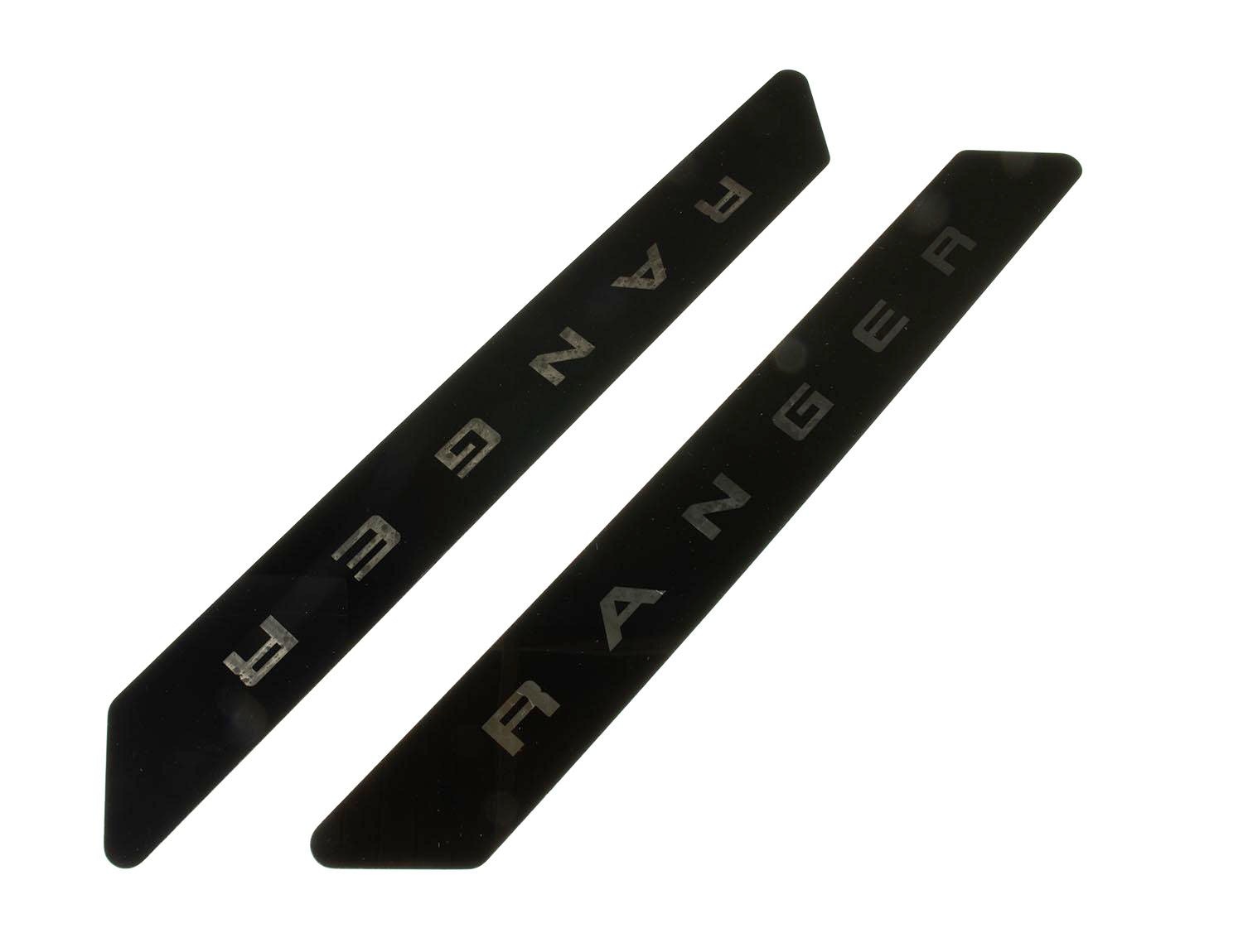 Black Platinum Stainless Steel Door Sill Plates 4-Piece Set For