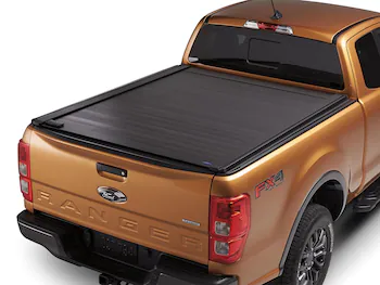Ranger 2019-2023 Embark LS Retractable Truck Bed Cover with T-Slot Rails by RealTruck Advantage® for 6' Bed