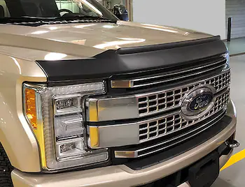 Super Duty 2017-2022 Aeroskin II® Hood Protector, Black Textured by Husky Liners®
