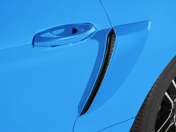 Mustang 2022-2023 Air Design® Grabber Blue Metallic Side Scoop