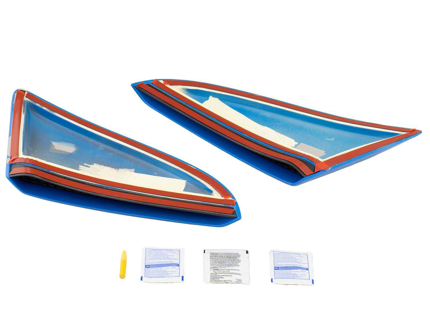 Mustang 2022-2023 Air Design® Grabber Blue Metallic Side Scoop
