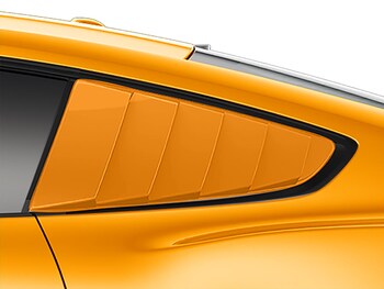 Mustang 2020-2021 Air Design® Twister Orange Quarter Window Louvers