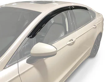 Fusion 2013-2020 Side Window Deflectors - Low Profile, Smoke by Husky Liners®