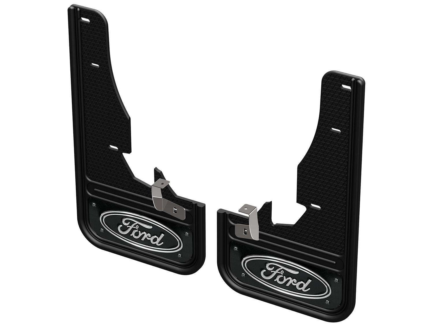 Explorer 2020-2026 Gatorback Black Ford Logo Splash Guards Front