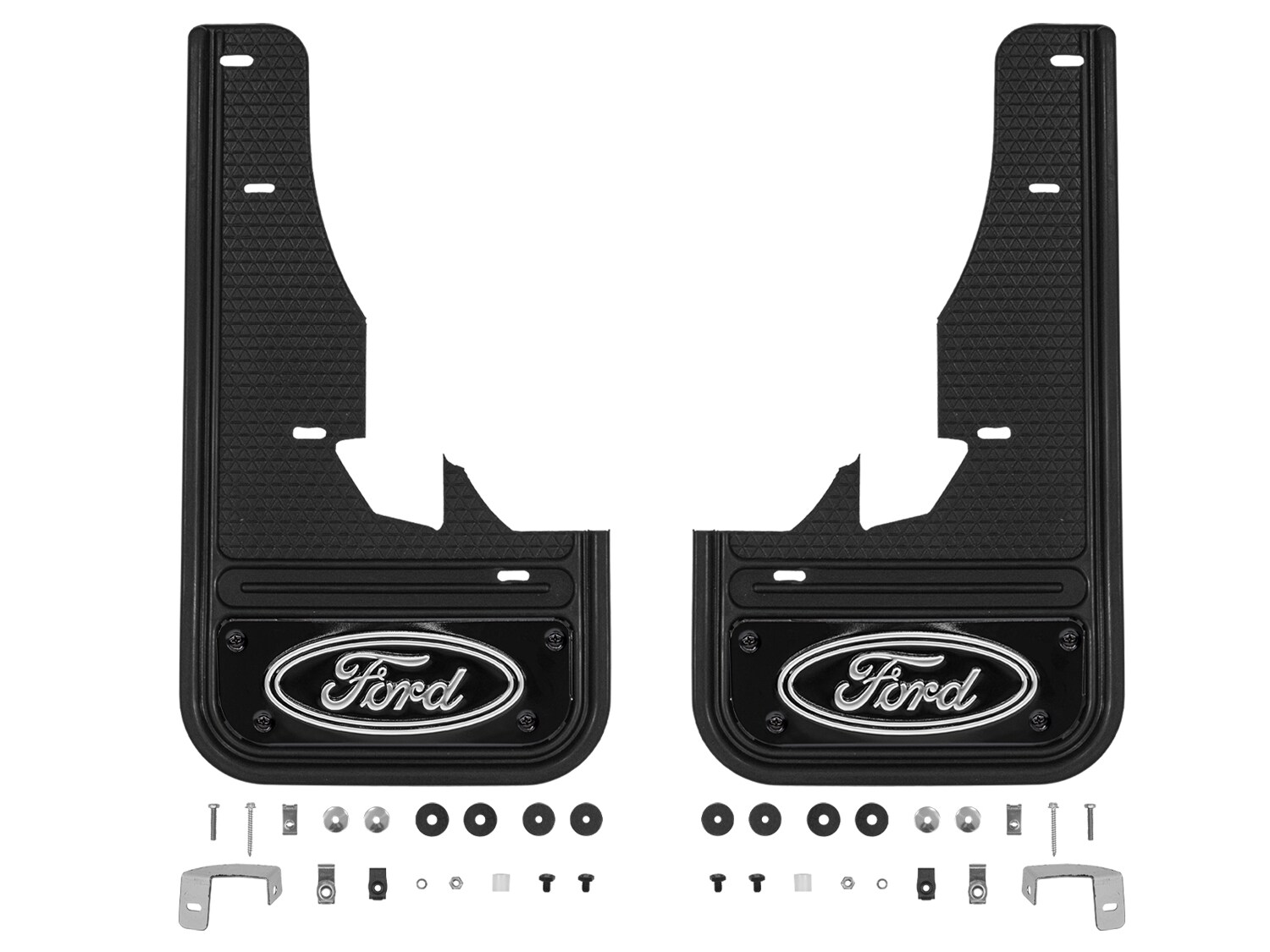 Explorer 2020-2026 Gatorback Black Ford Logo Splash Guards Front