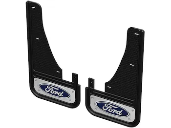 Escape 2020-2026 Gatorback Blue & Silver Ford Logo Splash Guards Front Pair