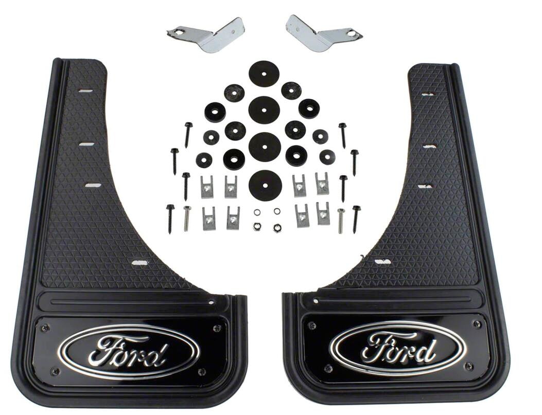 Escape 2020-2026 Gatorback Black Ford Logo Splash Guards Rear Pair