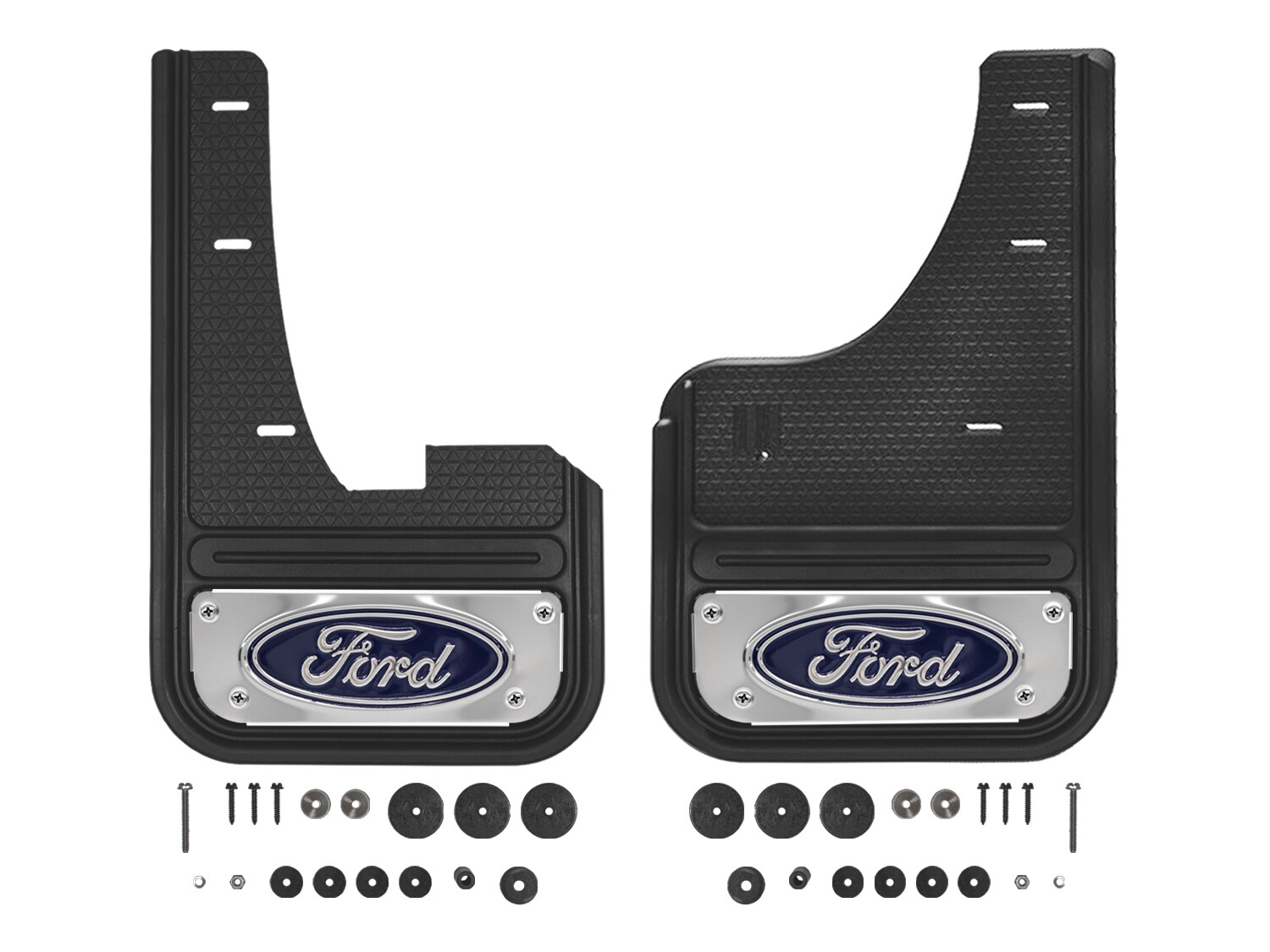 Edge 2020-2024 Gatorback Blue Ford Logo Splash Guards Rear Pair