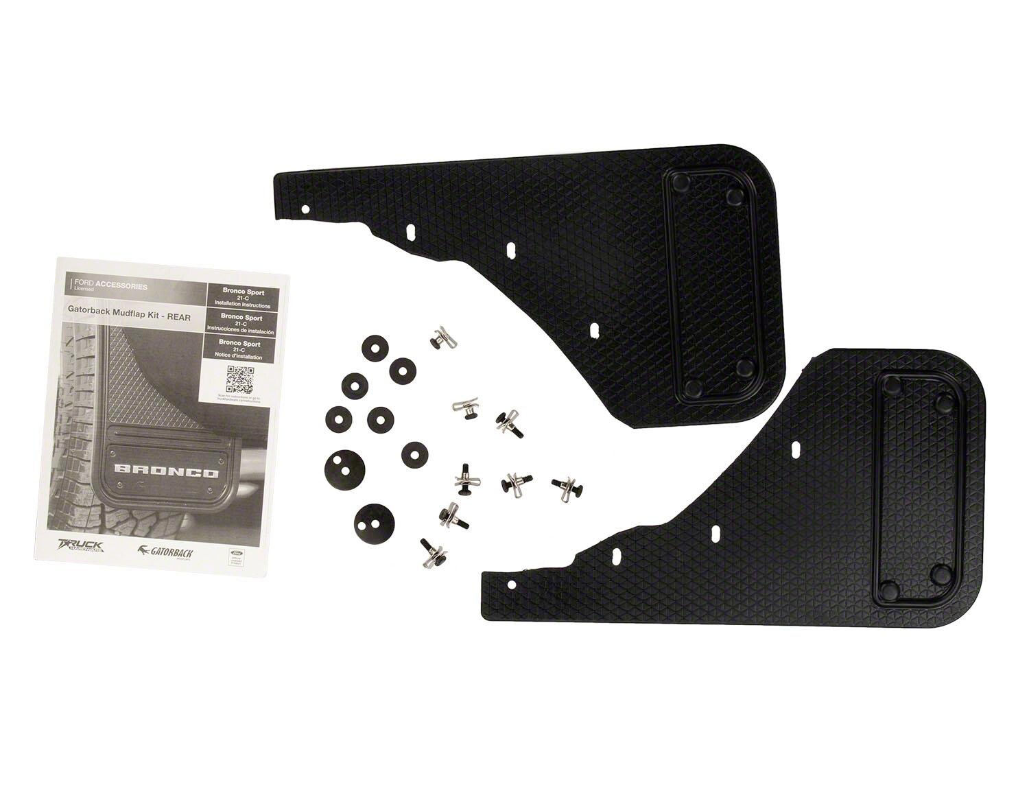 Bronco Sport 2021-2025 Gatorback Heavy Duty Splash Guards Rear