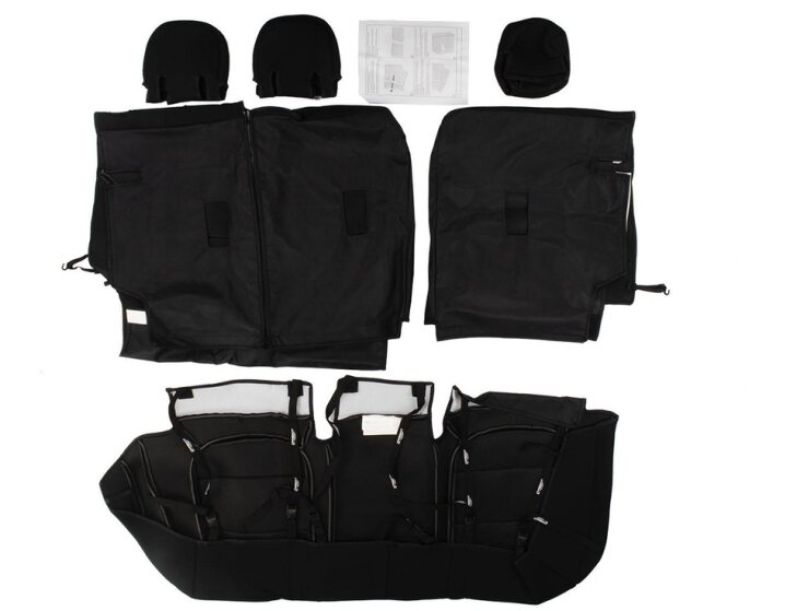 Bronco Sport 2021-2024 Neoprene Rear Seat Covers in Black