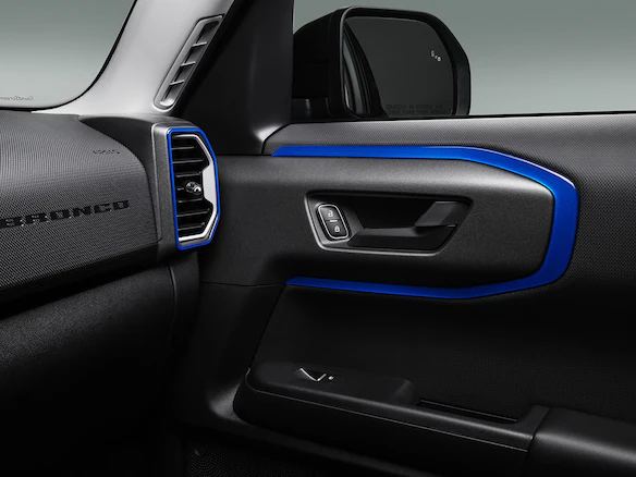 Bronco Sport 2021-2025, Interior Vent and Accent Overlay Kit, Velocity Blue, by TUFSKINZ Main Image
