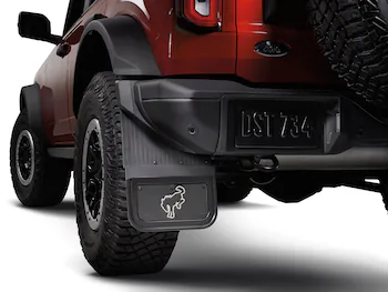 Bronco 2021-2025 Gatorback Bucking Bronco Logo Splash Guards Rear Pair