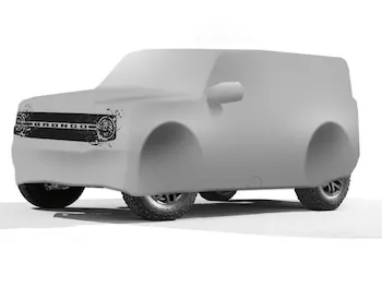 Bronco 2Dr 2021-2025 2D Color Full Vehicle Cover w/ Roof Rails