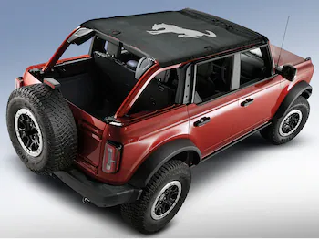 Bronco 4Dr 2021-2025 Bucking Bronco Bimini Top Black with Light Gray