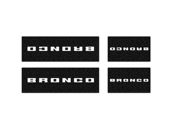 Bronco 4Dr 2021-2025 Tufskinz Bronco Logo Door Sill Protector Kit