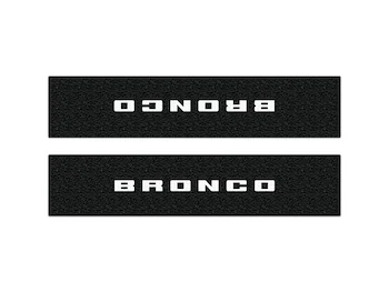 Bronco 2Dr 2021-2025 Tufskinz Door Sill Protector Kit with Bronco Logo