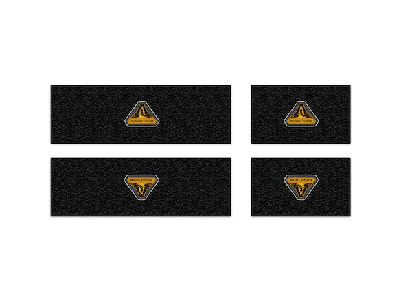 Bronco 4Dr 2021-2025 Badlands Edition Tufskinz Door Sill Protector Kit with Badlands Logo Main Image