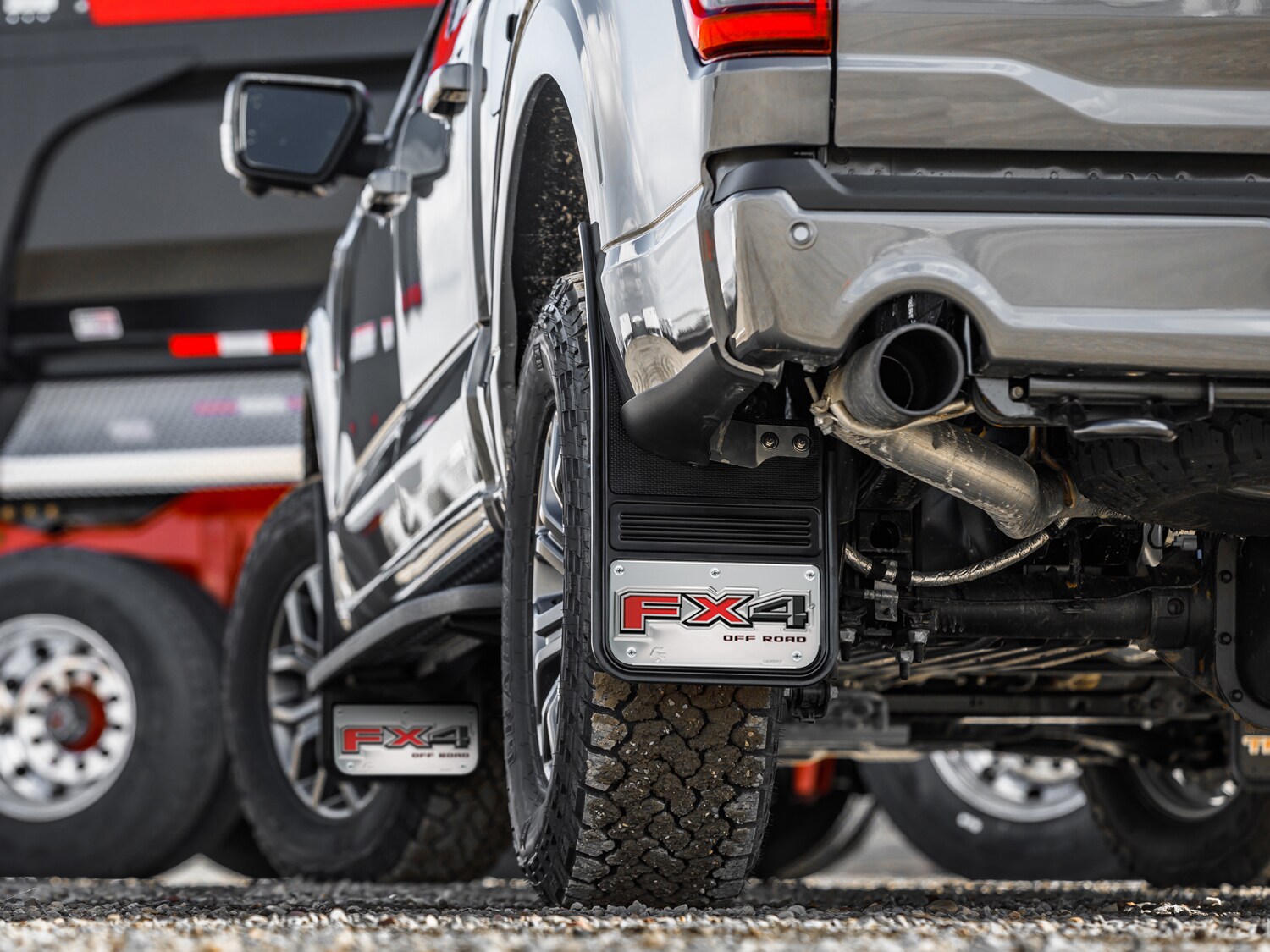 F-150 2021-2026 Gatorback FX4 Chrome Splash Guards Rear Pair