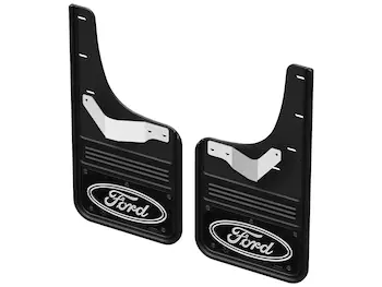 F-150 2021-2026 Gatorback Black Ford Logo Splash Guards Rear Pair