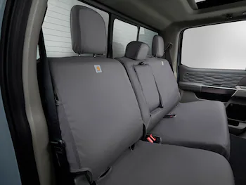 Covercraft Carhartt Rear Row Seat Covers w/ Armrest 60/40 in Gravel