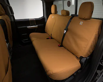 Covercraft Carhartt Rear Row Seat Covers 60/40 w/o Armrest in Brown