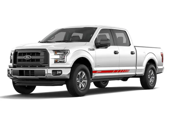 F-150 2021-2025 VISCO Red & Black Body Speed Stripe Kit Main Image