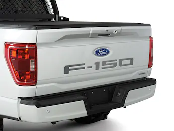 F-150 2021-2026 Black Platinum Lettering Tailgate Badge