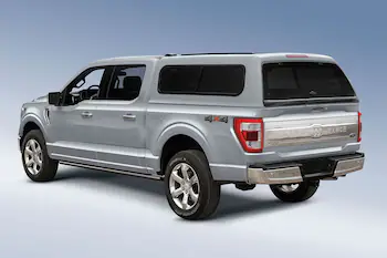 F-150 2021-2023 Leer Group Cab High Sport Bed Cap for 5.5 Bed, Azure Gray Tri-Coat, Paint Code G4 - NON-RETURNABLE