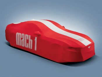 Mustang 2021-2023 Red & White Full Vehicle Cover for Low Wing Models