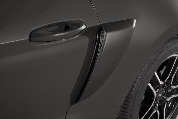 Mustang 2021-2023 Air Design® Carbonized Gray Side Scoop Main Image
