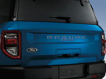 Bronco Sport 2021-2025 TufSkinz Velocity Blue Liftgate Lettering