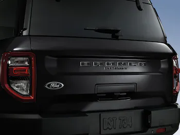 Bronco Sport 2021-2025 TufSkinz Matte Black Liftgate Lettering