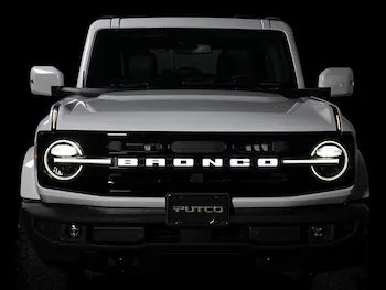 Bronco 2024-2025, Illuminated Grille Letters for Vehicles w/o Camera