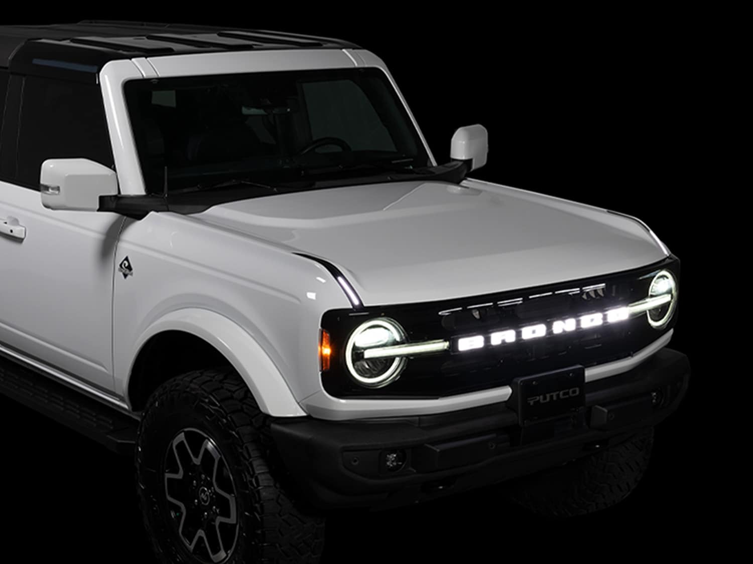 Bronco 2024-2026, Illuminated Grille Letters for Vehicles w/o