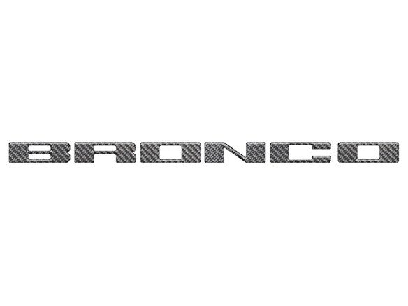 Bronco 2021-2025 TufSkinz Carbon Fiber Domed Grille Lettering Main Image