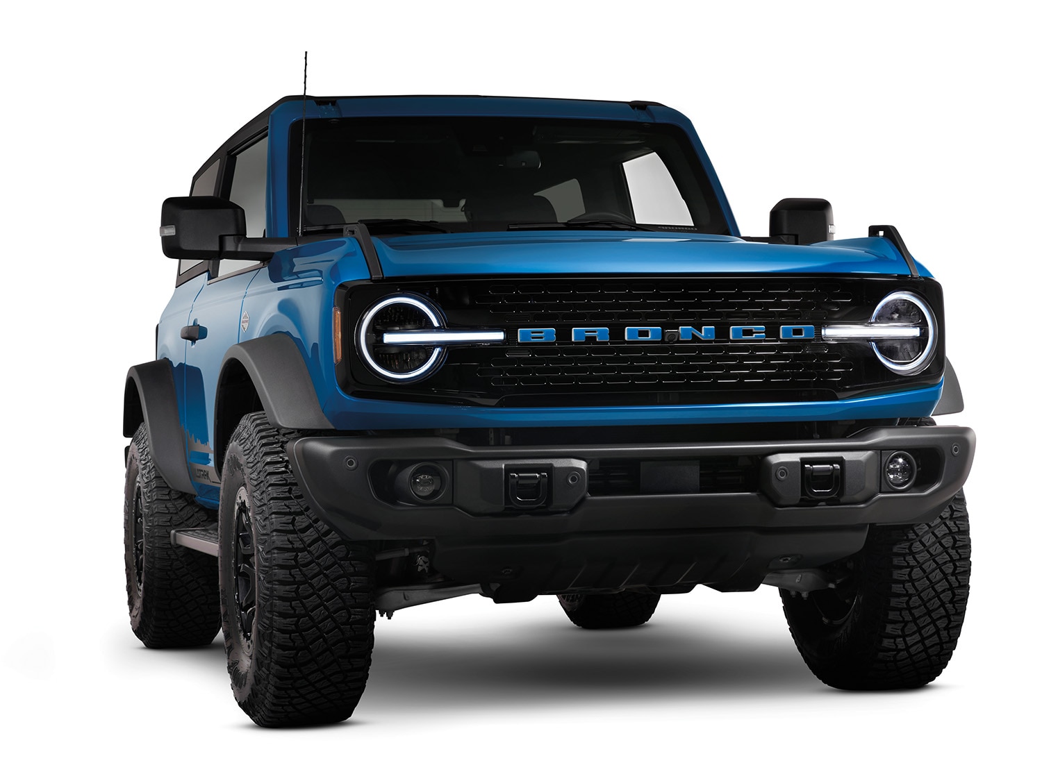 Bronco 2021-2026 TufSkinz Velocity Blue Grille Lettering