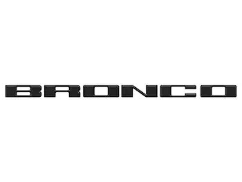 Bronco 2021-2025 TufSkinz Matte Black Grille Lettering