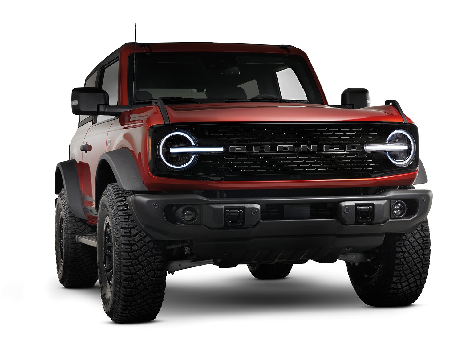 Broncoページ Bronco 2021-2026 TufSkinz Matte Black Grille Lettering