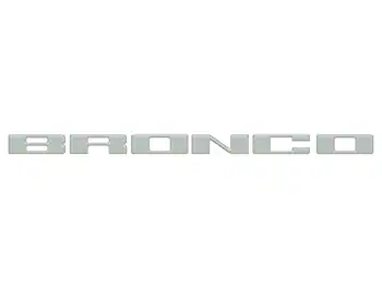 Bronco 2021-2025 TufSkinz Cactus Gray Grille Lettering