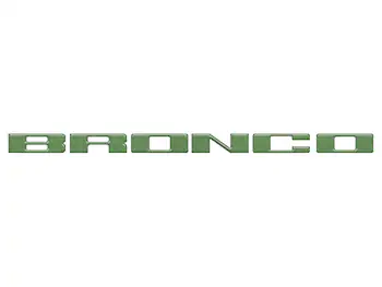 Bronco 2021-2025 TufSkinz Eruption Green Grille Lettering