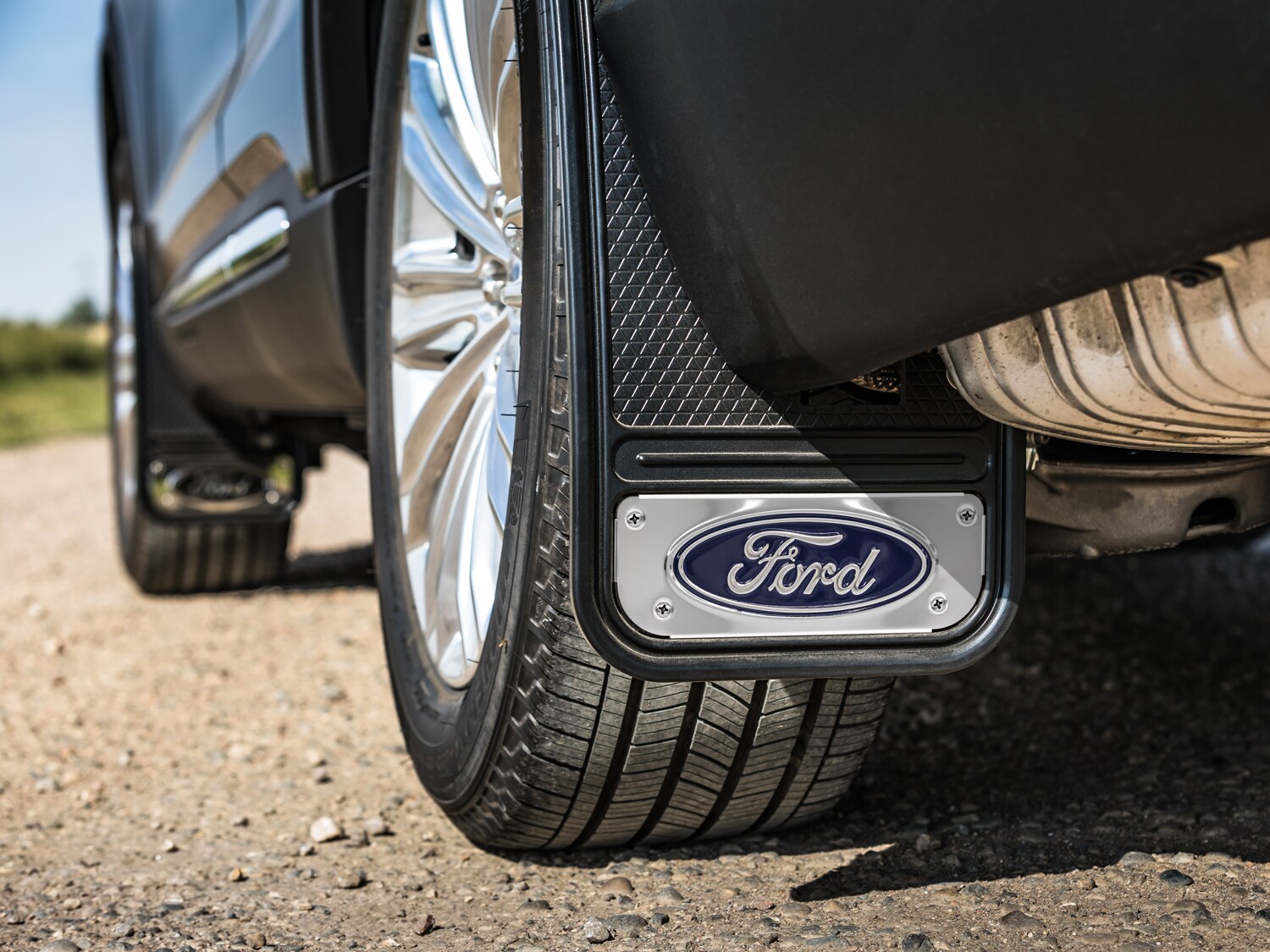 Explorer 2022-2026 Gatorback Blue Oval Splash Guards Rear Pair